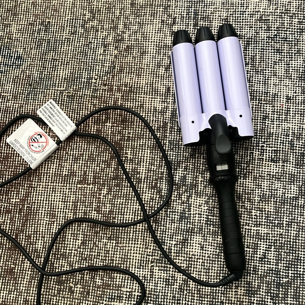 Triple 3 Barrel Hair Waver Crimper Curler Iron
